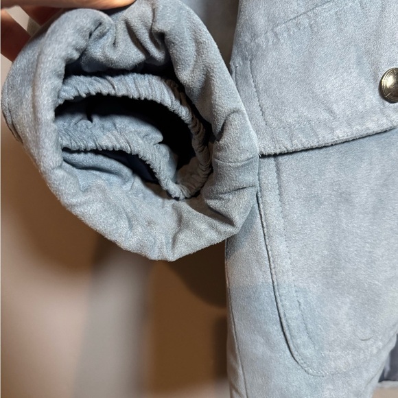 Blue and White Puffer Jacket with Contemporary Style - Picture 6 of 11